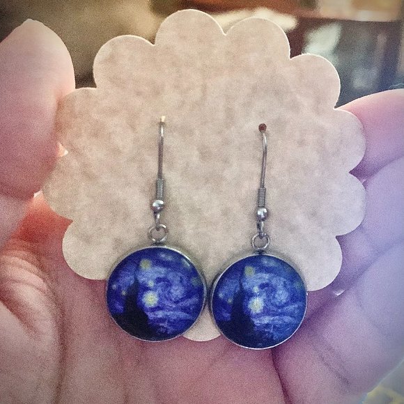 Jewelry By Jenny Jewelry - Van Gogh Starry Night Earrings